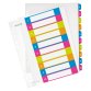 Intercalaires en plastique WOW, numéroté, A4, 1-10
