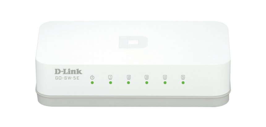 D-Link GO-SW-5E/E switch di rete Non gestito Fast Ethernet (10/100) Bianco