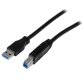 StarTech.com 1m zertifiziertes USB 3.0 SuperSpeed Kabel A auf B - Schwarz