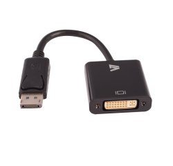 V7 Adattatore video nero da DisplayPort maschio a DVI-I femmina