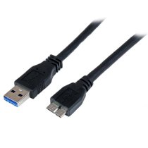 startechcom cable certificado 1m usb 30 5gbps super speed ss micro usb b macho a usb a macho adaptador - negro