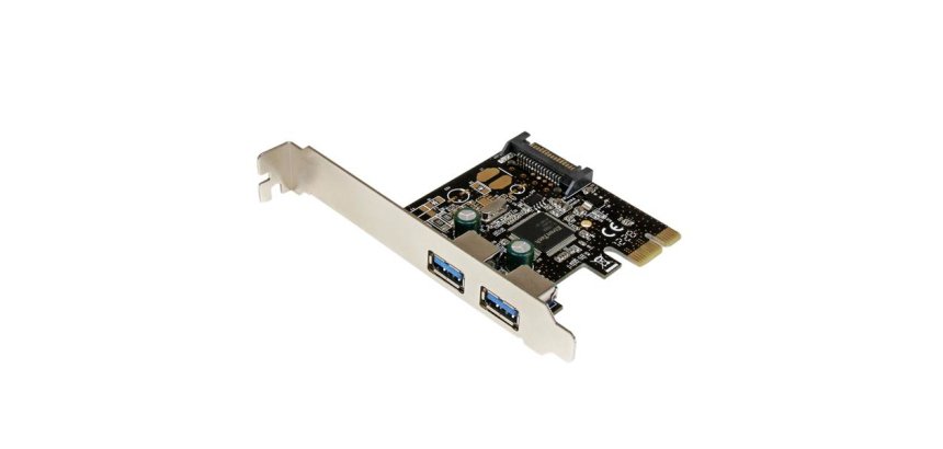 StarTech.com 2 Port PCI Express PCIe SuperSpeed USB 3.0 Controller Card w/ SATA Power