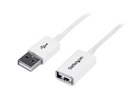Cable de 3m de Extensión Alargador USB 2.0 - Macho a Hembra USB A - Extensor - Blanco