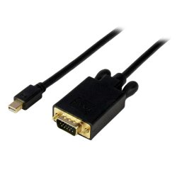 StarTech.com 3 m lange Mini DisplayPort-naar-VGA-adapterconverterkabel mDP naar VGA 1920x1200 zwart