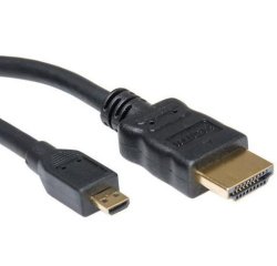 Nilox 2m HDMI HDMI cable HDMI Type A (Standard) HDMI Type D (Micro) Black