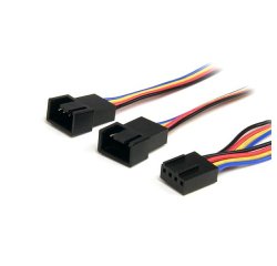 StarTech.com Câble répartiteur d'alimentation pour ventilateurs à 4 broches de 31 cm - F/M