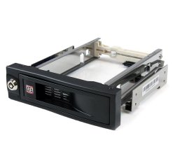 StarTech.com Rack Móvil Aluminio para Disco Duro HDD SATA de 3,5" Pulgadas sin Bandeja Bahía de 5,25"