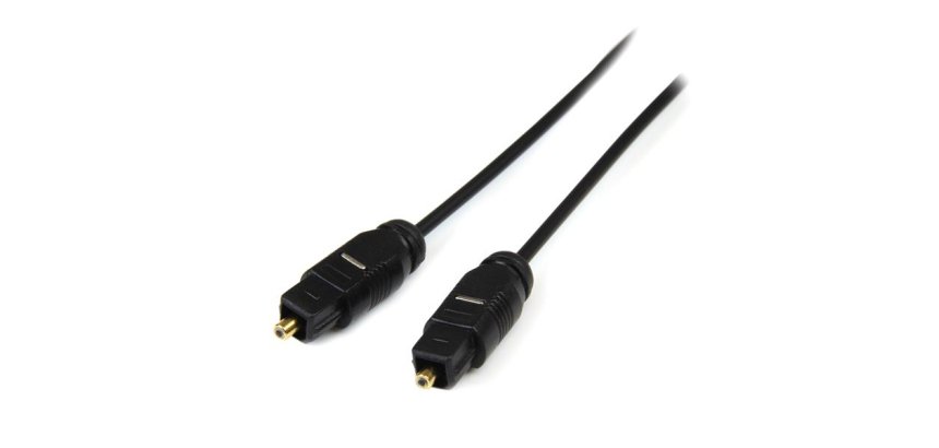 Cable 4,5m TosLink Audio Digital Óptico SPDIF Delgado - Negro