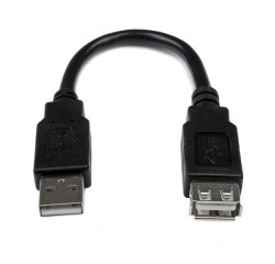 StarTech.com 15cm USB 2.0 Verlängerung - USB-A Verlängerungskabel - St/Bu