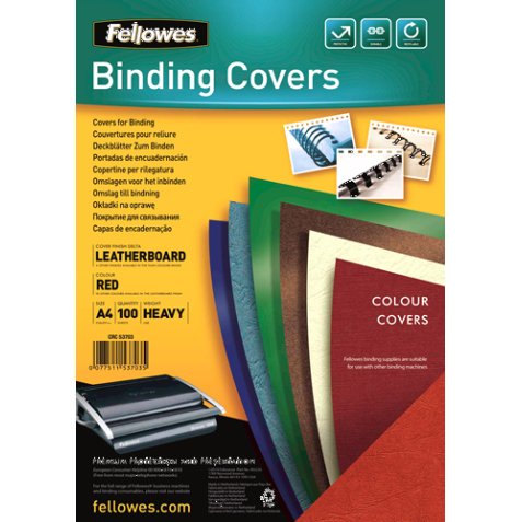 Fellowes Delta A4 Carta Rosso 100 pz