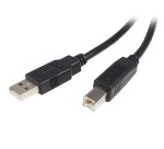 Cable USB de 2m para Impresora - USB A Macho a USB B Macho - Adaptador Negro