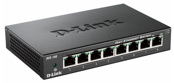 D-Link DES-108 Noir