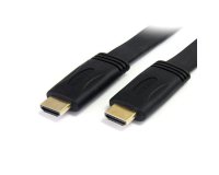 Cable HDMI de alta velocidad con Ethernet 5m Plano - 2x HDMI Macho - Ultra HD 4k x 2k - Negro