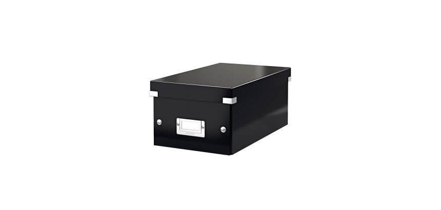Boîte de rangement DVD Click&Store Office Noir - contenance de 30 boîtes standard ou 60 slim