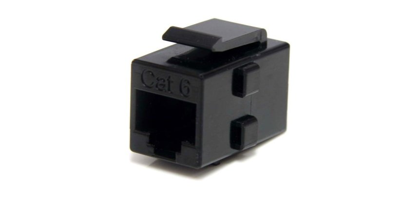 StarTech.com Caja de Empalme Acoplador Keystone Cable Cat5 Ethernet UTP - 2x Hembra RJ45 - Negro