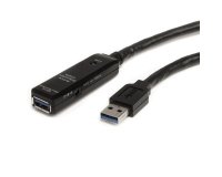 Cable Extensor Alargador USB 3.0 SuperSpeed Activo de 5m - USB A Macho a Hembra - Negro