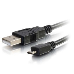 C2G 2.0m USB 2.0 USB-kabel 2 m USB A Micro-USB B Zwart