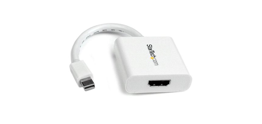 StarTech.com Adaptateur Mini DisplayPort vers HDMI - Convertisseur Vidéo mDP à HDMI - 1080p - Mini DP ou TB 1/2 Mac/PC vers Moniteur/Affichage HDMI - Câble Passif mDP 1.2 vers HDMI - Blanc