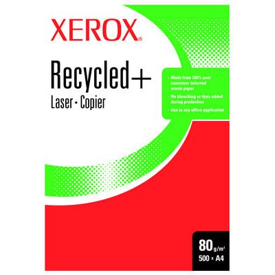 Ramette de 500 feuilles A4 80g, papier 100% recyclé Blanc Recycled+ 003R91912 CIE 85