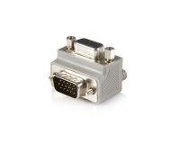 Conector  Right Angle VGA / VGA Cable Adapter Type 1 - M/F DB15 Gris