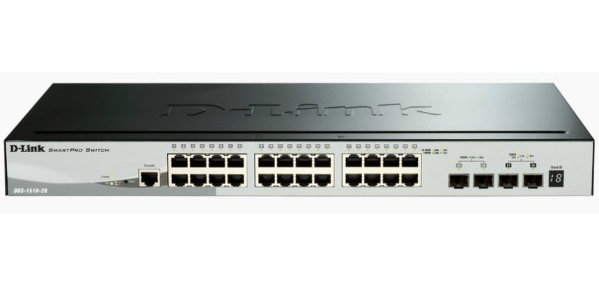 D-Link DGS-1510 Gestionado L3 Gigabit Ethernet (10/100/1000) Negro