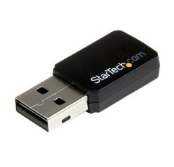 StarTech.com Mini Adaptador de Red USB 2.0 Inalámbrico Wireless-AC de Banda Doble AC600 - Wifi 802.11ac 1T1R