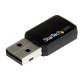 StarTech.com Mini Adaptador de Red USB 2.0 Inalámbrico Wireless-AC de Banda Doble AC600 - Wifi 802.11ac 1T1R