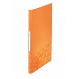 Protège-documents leitz wow polypropylène 40 pochettes 80 vues 231x16x310mm étiquette dos coloris orange métallisé