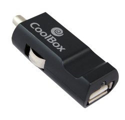 CoolBox CDC10 GPS, Teléfono móvil, MP3, MP4, Smartphone, Tableta Negro Encendedor de cigarrillos Interior