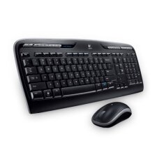 Logitech Wireless Desktop MK330 clavier Souris incluse Universel RF sans fil QWERTZ Slovaque Noir