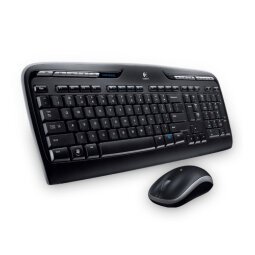 Logitech Wireless Desktop MK330 clavier Souris incluse Universel RF sans fil QWERTZ Slovaque Noir