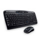 Logitech Wireless Desktop MK330 clavier Souris incluse Universel RF sans fil QWERTZ Slovaque Noir