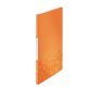 Protège-documents leitz wow polypropylène 20 pochettes 40 vues 231x16x310mm étiquette dos coloris orange métal