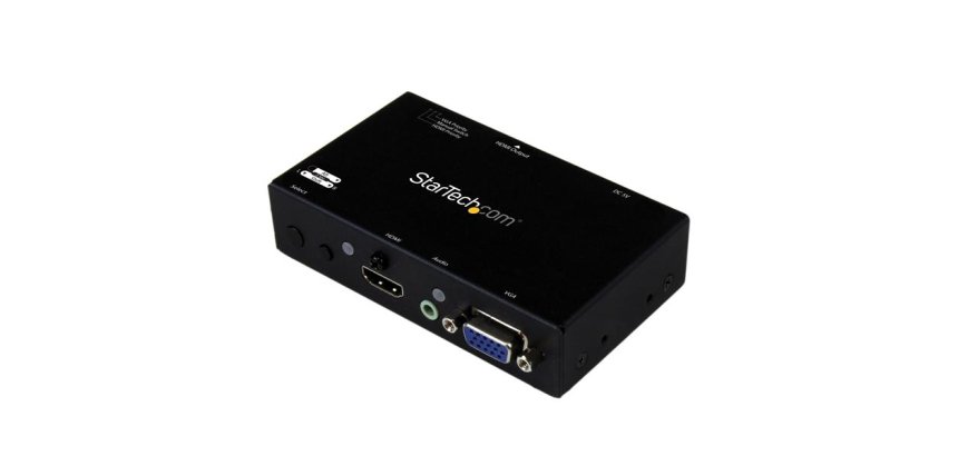 StarTech.com Switch 2x1 HDMI et VGA vers HDMI avec convertisseur VGA vers HDMI et commutation prioritaire - 1080p