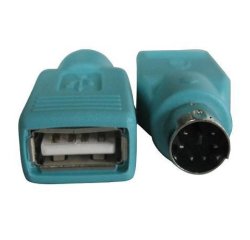 Nilox NX080500105 cable gender changer PS/2 USB 2.0 Green