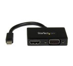 StarTech.com Adaptateur audio / vidéo de voyage - Convertisseur 2-en-1 Mini DisplayPort vers HDMI ou VGA