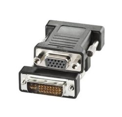 Nilox CRO12033105 cable gender changer DVI-I VGA Black