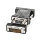 Nilox CRO12033105 adattatore per inversione del genere dei cavi DVI-I VGA Nero