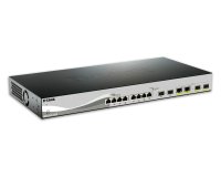 D-Link DXS-1210-12TC/E switch Gestionado L2 10G Ethernet (100/1000/10000) 1U Negro, Plata