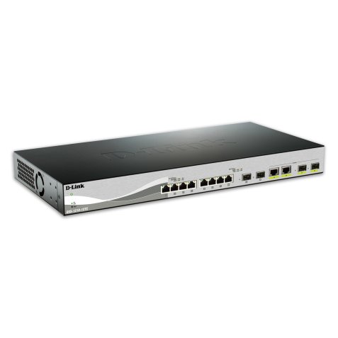 D-Link DXS-1210-12TC/E switch Gestionado L2 10G Ethernet (100/1000/10000) 1U Negro, Plata