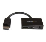 StarTech.com Adaptador DP de Audio/Vídeo para Viajes - Conversor DisplayPort a HDMI o VGA - 1920x1200 1080p
