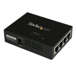 StarTech.com Injecteur PoE+ à 4 ports Gigabit - Midspan Power over Ethernet - 802.3at/af