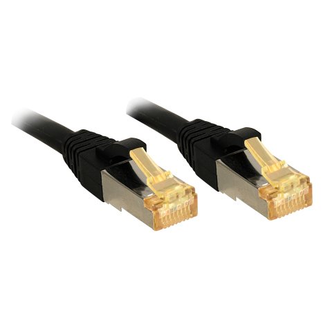 Cable de red Negro 1 m Cat7 S/FTP (S-STP) Lindy 47307