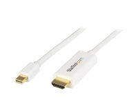 StarTech.com Cable Conversor Mini DisplayPort a HDMI de 2m - Color Blanco - Ultra HD 4K