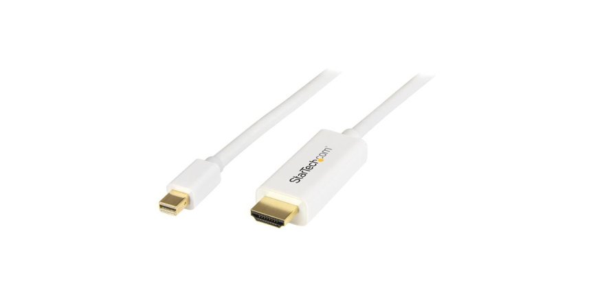 StarTech.com Câble adaptateur Mini DisplayPort vers HDMI de 2 m - M/M - 4K - Blanc