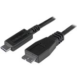 StarTech.com Câble USB-C vers Micro USB-B de 1m, USB 10Gbps, Cordon de Données, 3A, Câble de Transfert de Données USB C vers Micro-B