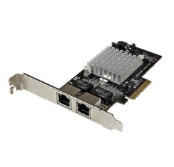 StarTech.com Tarjeta Adaptador de Red PCI Express PCI-E Gigabit Ethernet con 2 Puertos RJ45 Chipset Intel i350
