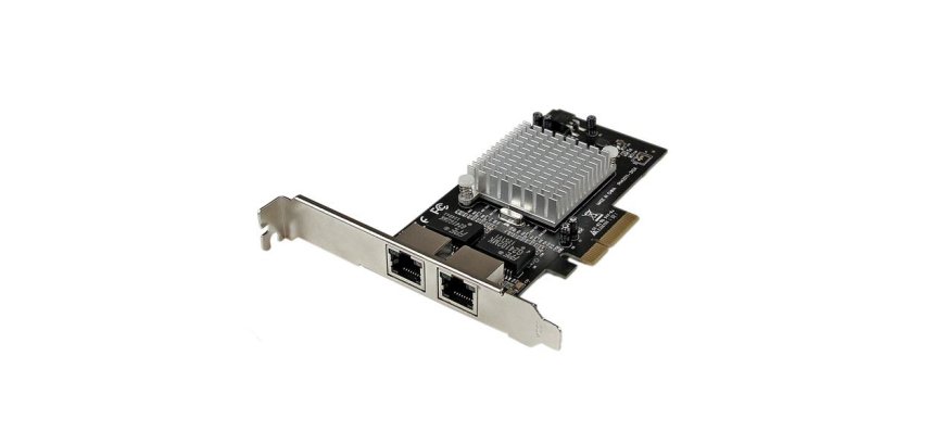 StarTech.com Tarjeta Adaptador de Red PCI Express PCI-E Gigabit Ethernet con 2 Puertos RJ45 Chipset Intel i350