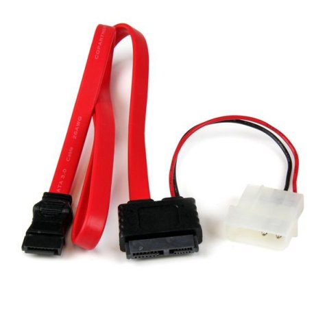 StarTech.com Adaptador Cable SATA Slimline Línea Delgada 13 Pines a Molex Macho LP4 y SATA