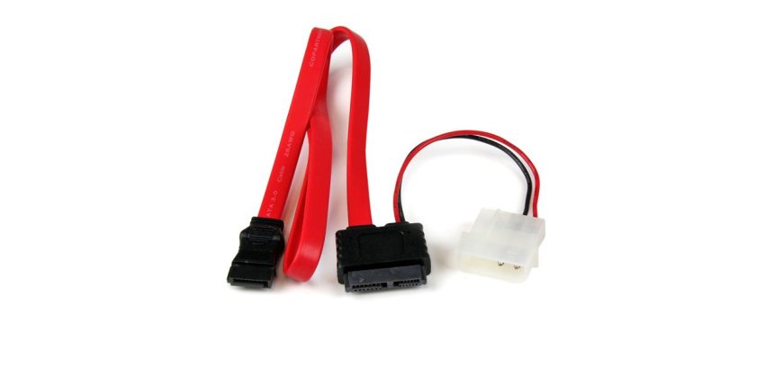 StarTech.com Câble Adaptateur Slimline SATA vers SATA avec Alimentation LP4 - 50 cm